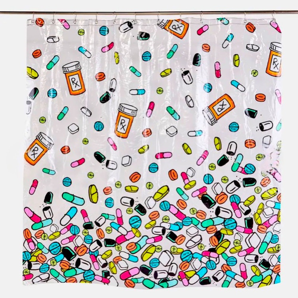 💊 DAILY DOSE SHOWER CURTAIN